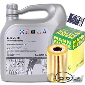 MANN ÖLFILTER+ORIGINAL für VW LL3 ÖL für AUDI SEAT SKODA VW 1.6 + 2.0 TDI - Zdjęcie 1 z 3