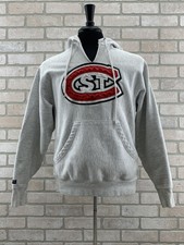 Vintage St Cloud State Huskies SCSU Hoodie Hooded Sweatshirt Distressed Small