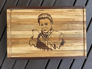 Large Michael Myers Inlayed Cutting Board! - Picture 1 of 4