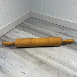 Vintage Large Maple Wood Rolling Pin Large 24 Inches Long - Picture 1 of 4