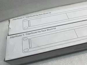 *Lot of 2* New Open Ubiquiti EdgeRouter 4/6P Rack Mounting Kit ER-RMKIT Black - Picture 1 of 7