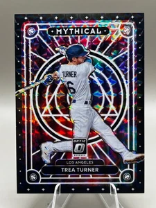 2022 Panini Donruss Optic Baseball Trea Turner Mythical BLACK SSP #1/1 Dodgers - Picture 1 of 2