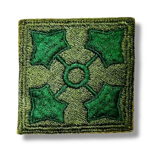 WWII US Army 4th Infantry Division Insignia Patch Military Collectible Original - Bild 1 von 3