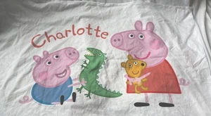 Peppa Pig And George Pillow Case The Name Charotte Personalized NEW - Picture 1 of 7