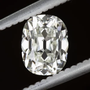 COJÍN ALARGADO BRILLANTE DIAMANTE TALLA MINA ANTIGUO CERTIFICADO GIA K VS2 DE 1,22 quilates - Imagen 1 de 2