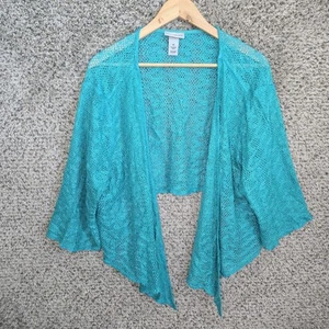 Catherines Shrug Cardigan Damen Plus 2X blau offen Strick vorne offen Freizeit Damen - Bild 1 von 7