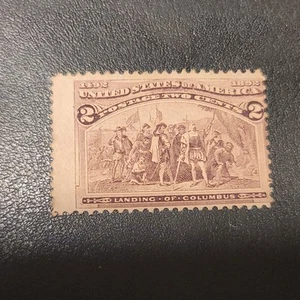 US SCOTT #231 - SELLO COLOMBIANO DE 2 CENTAVOS - COMO NUEVO, SIN GOMA DE MASCAR, DESCENTRADO - Imagen 1 de 6