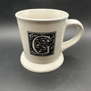 Coffee Mug Cup Letter D Monogram Collection Home Essential Black on White - Picture 1 of 6