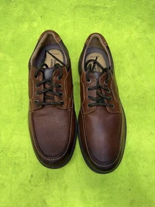 Johnston & Murphy Herren 9M Braun Leder Schuhe 25-2513 Matthews Mokassinnaht Siehe Bilder - Bild 1 von 10