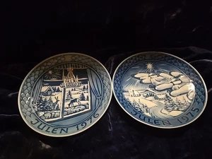 Plato de Navidad 2Grande Porcelana de Copenhague, Julio 1975 y 1976 - Imagen 1 de 5
