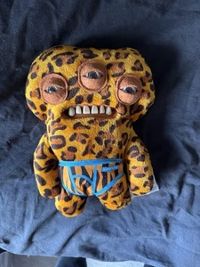 FUGGLER Funny Ugly Monster Annoyed Alien Leopard Felt #042 Plush Toy - Picture 1 of 1
