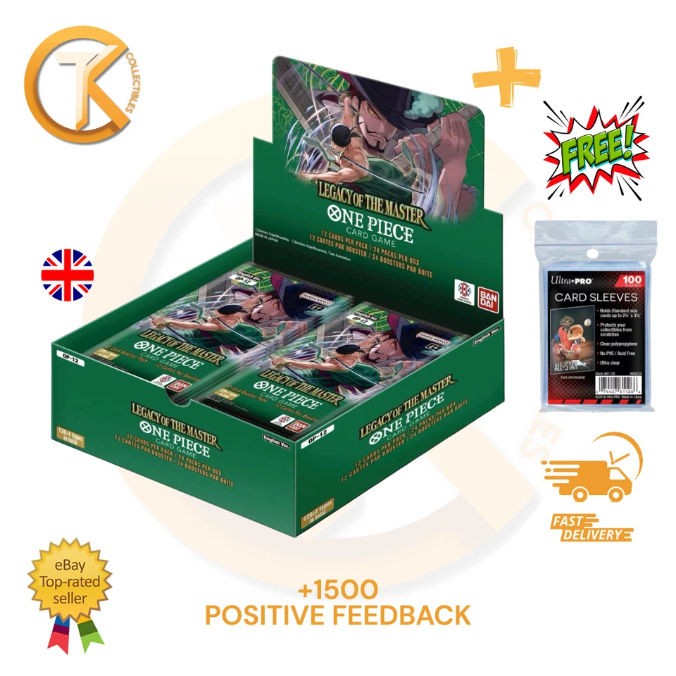 One Piece Card Game OP-12 Legacy Of The Master Booster Box English OP12 ENG - Imagen 1 de 1