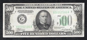 FR. 2202-G 1934-A $500 FRN FEDERAL RESERVE NOTE CHICAGO, IL EXTREMELY FINE - Picture 1 of 2