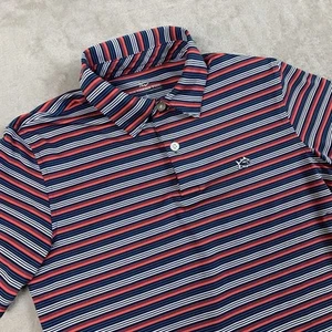 Southern Tide Polo Shirt Boys Large 12-14 Multicolor Striped Performance Golf - Picture 1 of 6