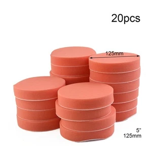 Polishing Pads 5" Flat Sponge Buffing For Car Polisher 20pcs 125mm Practical - Picture 1 of 12