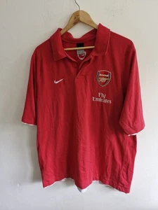 Arsenal Nike 2006 Polo Shirt XXL 48 Chest Total 90 Fly Emirates Red Football Top - Picture 1 of 16
