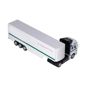 Modèle Réduit De Camion 1:48 Semi Truck Toy Pull Back Container Truck Toy Alloy - Foto 1 di 12