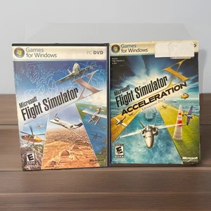 Microsoft Flight Simulator X (PC, 2006) & Acceleration Expansion Pack(PC, 2007) - Picture 1 of 7