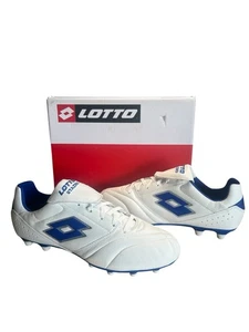 Lotto Stadio 200 III FG - Soccer Football Cleats -White Blue US 11 EUR 44 NEW - Picture 1 of 5