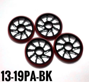 Tamiya Mini 4WD Aluminum Bearing Roller 19mm Red Dyeed Pralinestyle New - Picture 1 of 1