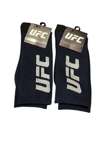 NEU Erwachsene Neuheit Socken UFC Herren marineblau Crew-Socken 2 Paar - Bild 1 von 4
