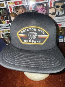 Cappello/Berretto Camionista Brixton Nero Snapback Logo Pantera - Nuovo senza etichette  - Foto 1 di 3