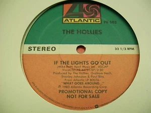 The Hollies-If The Lights Go Out/Stop In The Name of Love-12"-Atlantic-PR502-VG+ - Picture 1 of 1