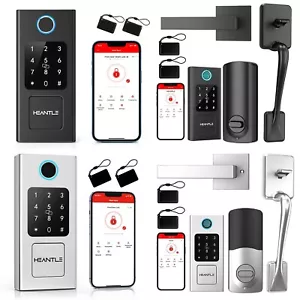 Juego de cerradura de puerta delantera con asas entrada sin llave cerrojo inteligente teclado digital APP - Imagen 1 de 33