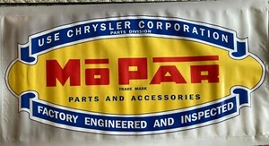 MOPAR Chrysler Factory Parts (24) Yellow Vinyl Banner 24"x48"". - Picture 1 of 1