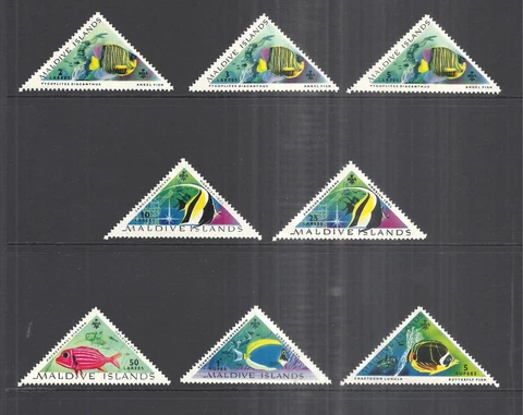 MALDIVE ISLANDS SCOTT 109 - 116 MH SET - 1963 ISSUE Cover