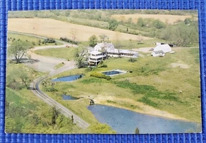 Vintage Aerial View Cascade Lodge Kintnersville Bucks County PA Postcard - Picture 1 of 2