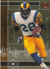 MARSHALL FAULK 2000 Upper Deck Football Proving Ground # PG5 Rams HOF NM - MT