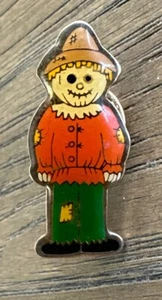 Vintage Vogelscheuche Clutch Pin Emaille Schal Revers Mütze Herbst Thanksgiving 1,25" - Bild 1 von 6