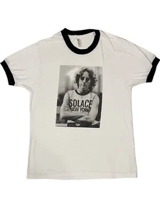 AMERICAN APPAREL John Lennon New York City Tee White W/Black Trim Adult Size L - Picture 1 of 7