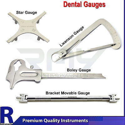 Dental Gauges Orthodontic Bracket Positioning Measuring Caliper Instruments New • 5.65$