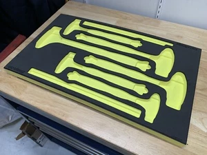 Snap-on HI-VIZ YELLOW Foam Tray Ball Peen Dead Blow Hammer Set 16 24 32 40 56oz - Bild 1 von 9
