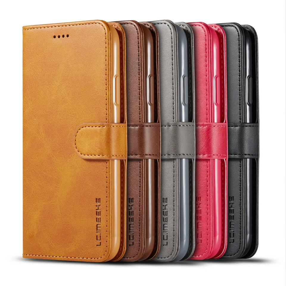 For Xiaomi Redmi Note 8 9 11 12 13 14Pro Flip Cover PU Leather Wallet Stand Case - Image 1 of 4