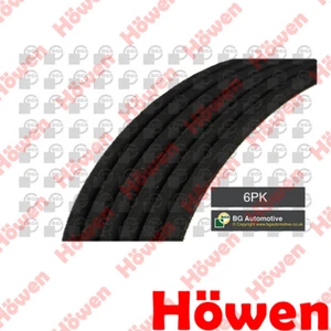 Fits Alfa Romeo 147 2001-2010 Ford Mondeo 2007-2015 V Ribbed Drive Belt Howen - Picture 1 of 3