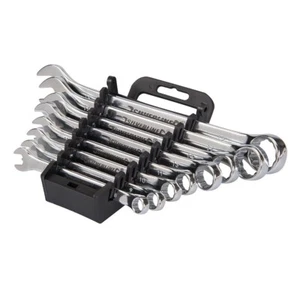 8 x OPEN END & RING SPANNER SET (8-19mm) SILVERLINE - Picture 1 of 1