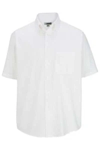 Stock Clearance Edwards 1027 Men's Short Sleeve Oxford Shirt - Picture 1 of 2