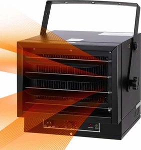 5000W Electric Garage Heater 240V, Compact Digital Fan-Forced Ceiling Mount Heat - Picture 1 of 7