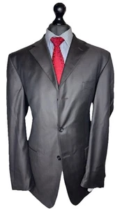 BULLISCHER MASSANZUG von ADAM FISHER für EMILE HESKEY LUXUS DESIGNER ANZUG 42x34 - Bild 1 von 14