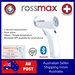 Rossmax Infrared Non-Contact Thermometer, 10cm Distance, 5yr Warranty, Swiss - Picture 1 of 5