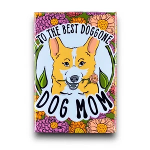 Imán Corgi Día de la Madre Hecho a Mano Retro Mascotas Decoración Regalo 2x3 Cervatillo - Imagen 1 de 5