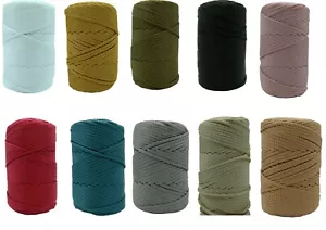 100 meter Makramee Garn Nylon Schnur Shamballa 5mm 10 Verschiedene Farben 500g - Bild 1 von 11