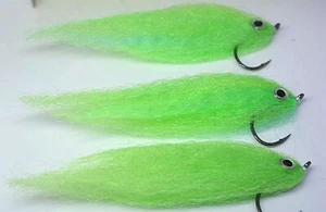 (x3) pêche mouche Streamer carnassiers, bar , brochet, yeux 3D - Photo 1/4
