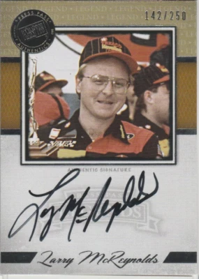 Larry McReynolds 2013 Press Pass Legends autograph auto card LG-LM /250 - Image 1 of 2