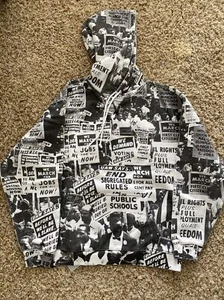 Kith March On Washington MLK Day White & Black Hoodie KH2644-101 Size XL - Picture 1 of 12