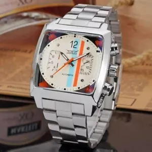 JARAGAR - WHITE COLOR - Montre homme Automatique en acier inoxydable - Imagen 1 de 4