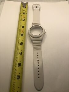 Fossil Watch Parts Case 44mm Crystal 20mm Band Clasp White Rubber GY317